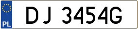 Trailer License Plate